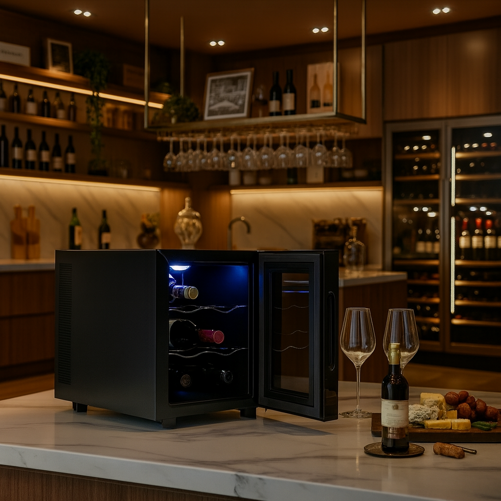 Freestanding 6 Bottle Wine Refrigerator