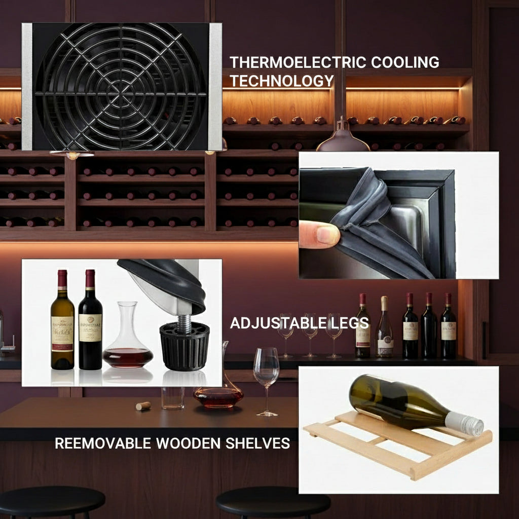 Freestanding 12 Bottle Wine Refrigerator