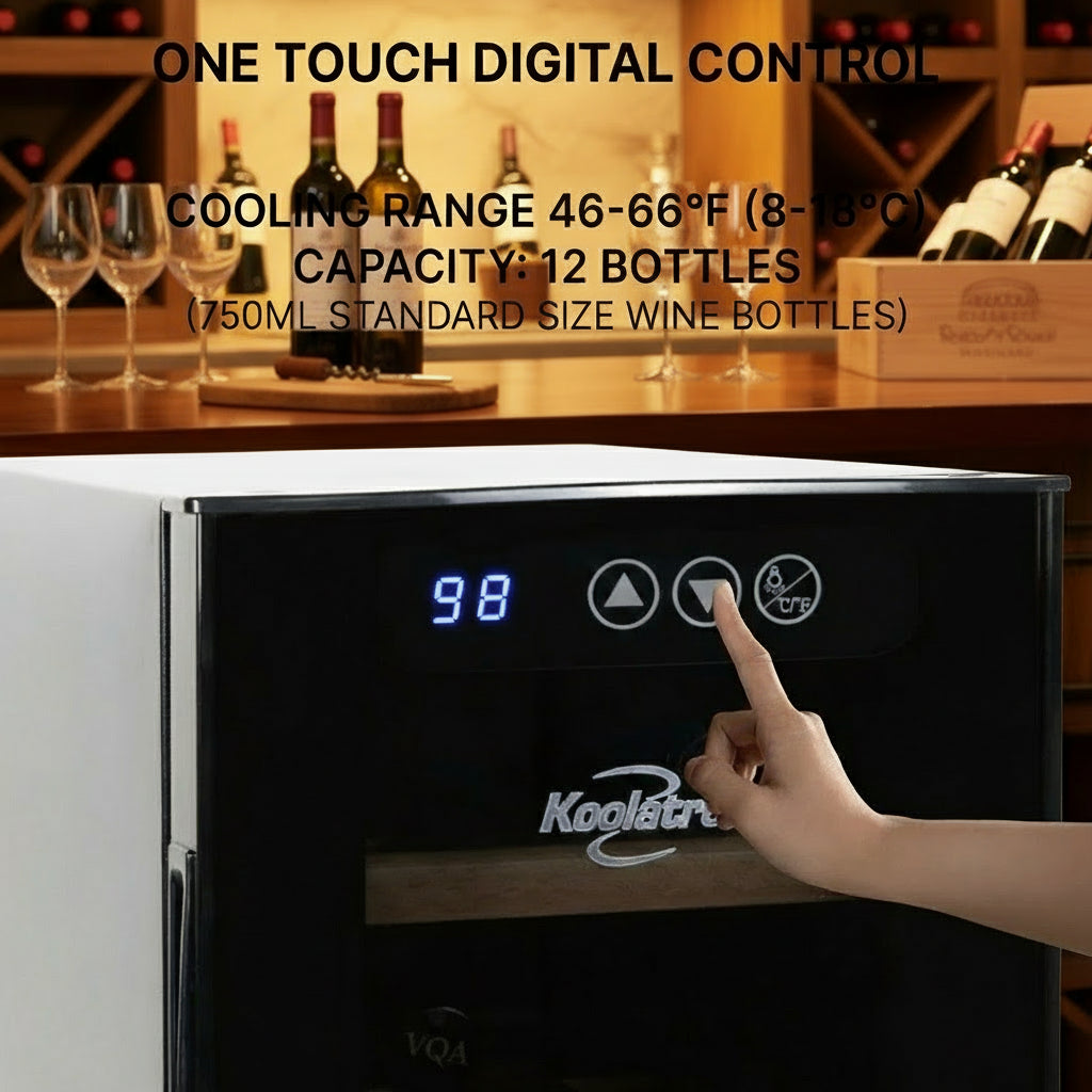 Freestanding 12 Bottle Wine Refrigerator